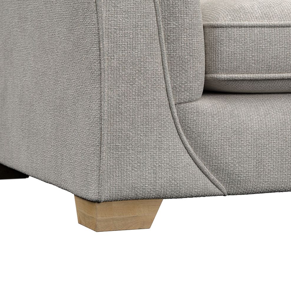 Milldale 4 Seater Pillow Back Sofa in  Milo Ivory Fabric with Linen Scatters 11