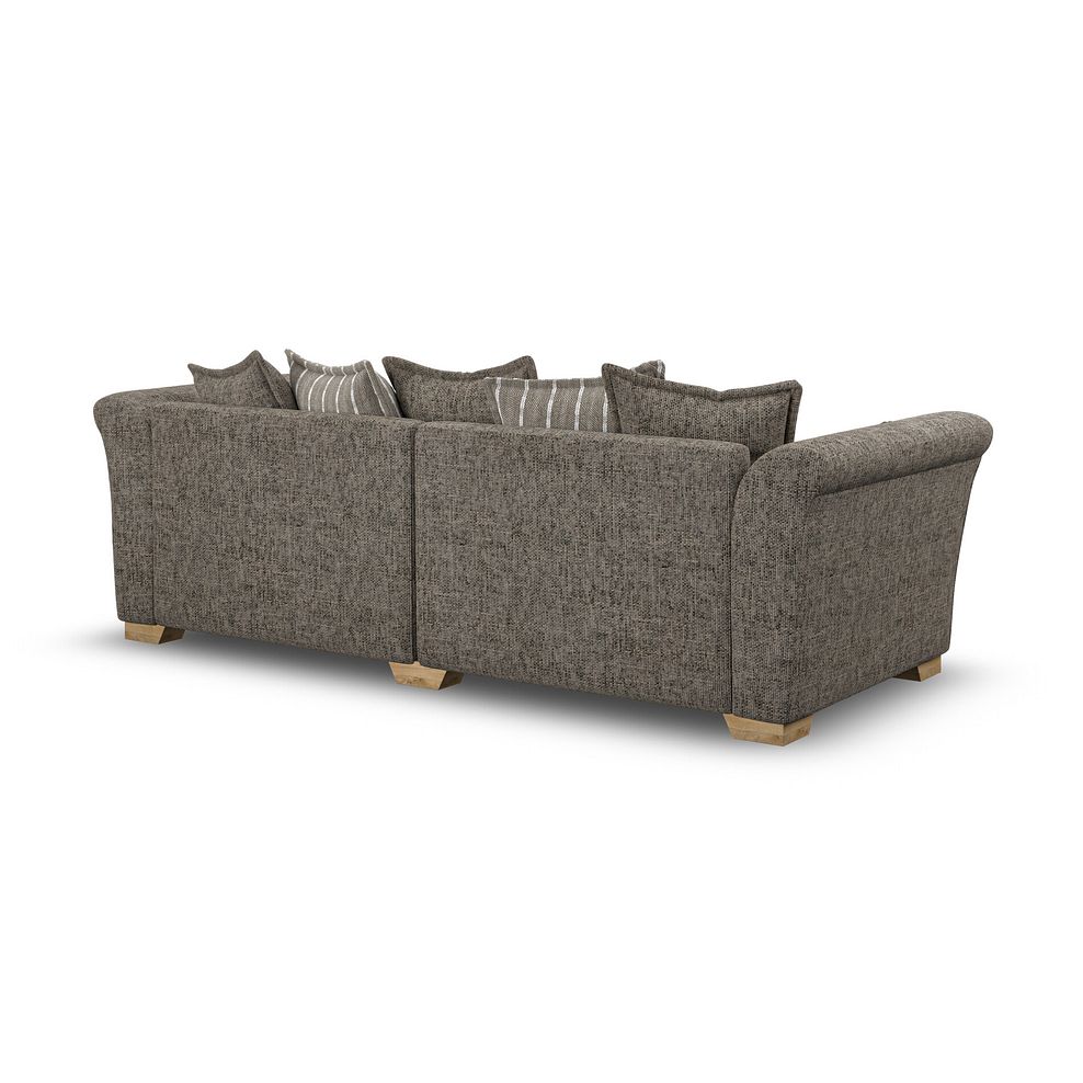 Milldale 4 Seater Pillow Back Sofa in  Milo Mocha Fabric with Earth Scatters 3