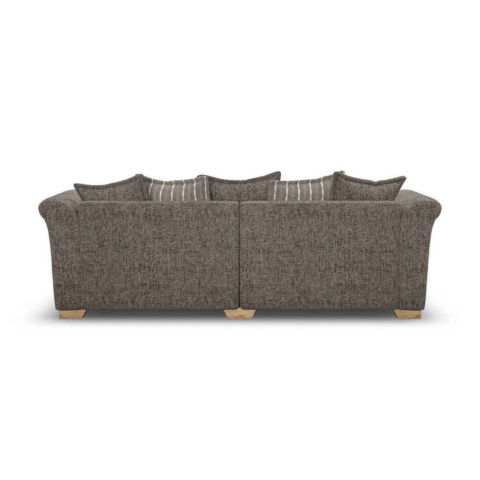 Milldale 4 Seater Pillow Back Sofa in  Milo Mocha Fabric with Earth Scatters 4