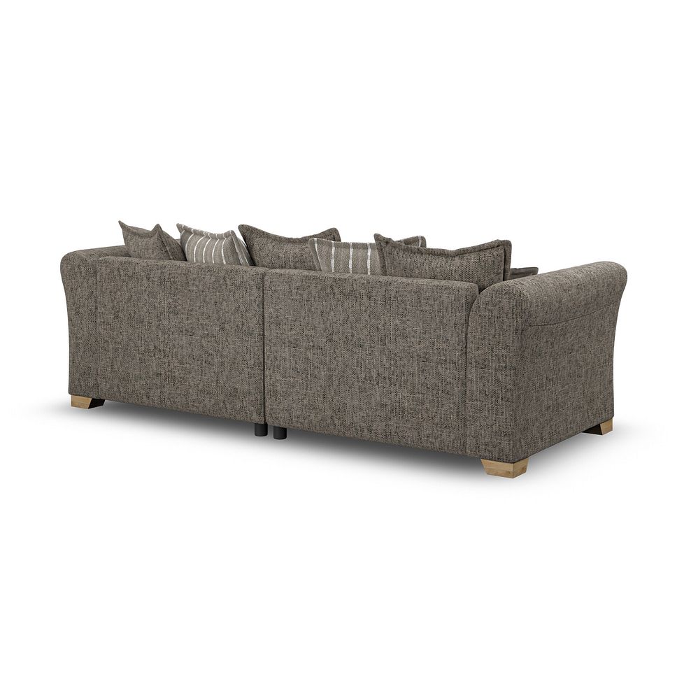 Milldale 4 Seater Pillow Back Sofa in  Milo Mocha Fabric with Earth Scatters 5