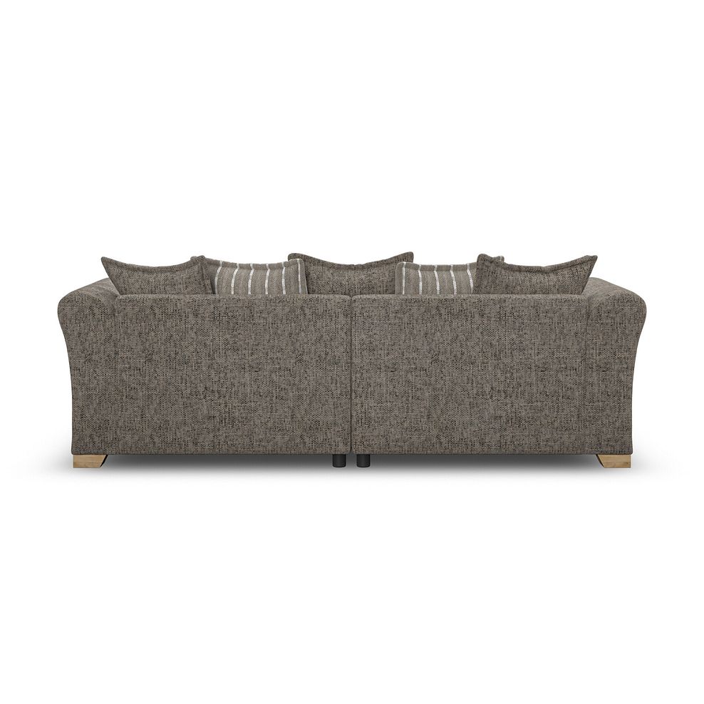 Milldale 4 Seater Pillow Back Sofa in  Milo Mocha Fabric with Earth Scatters 6