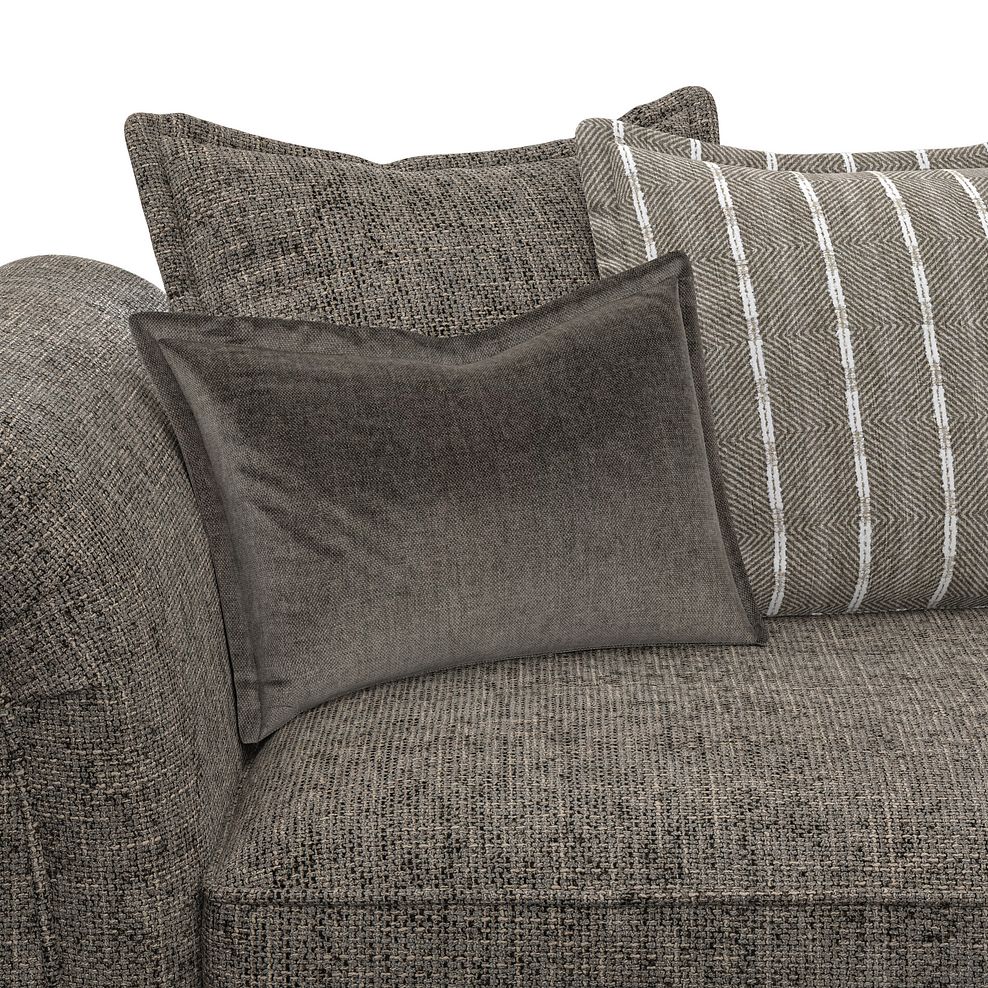 Milldale 4 Seater Pillow Back Sofa in  Milo Mocha Fabric with Earth Scatters 8