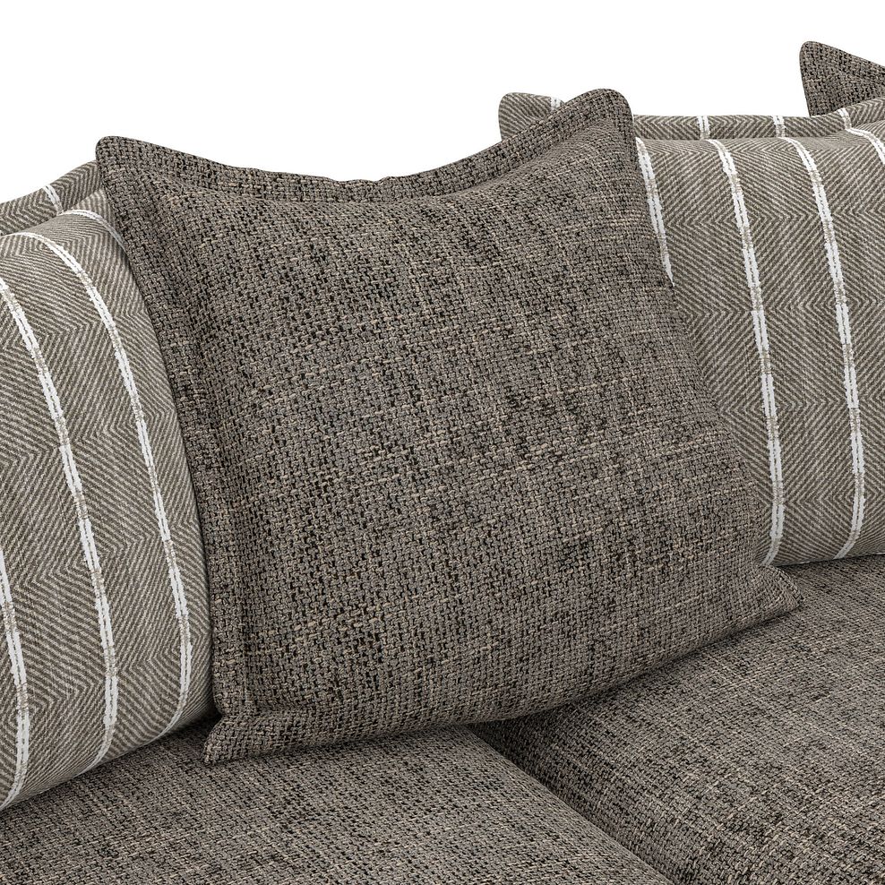 Milldale 4 Seater Pillow Back Sofa in  Milo Mocha Fabric with Earth Scatters 12