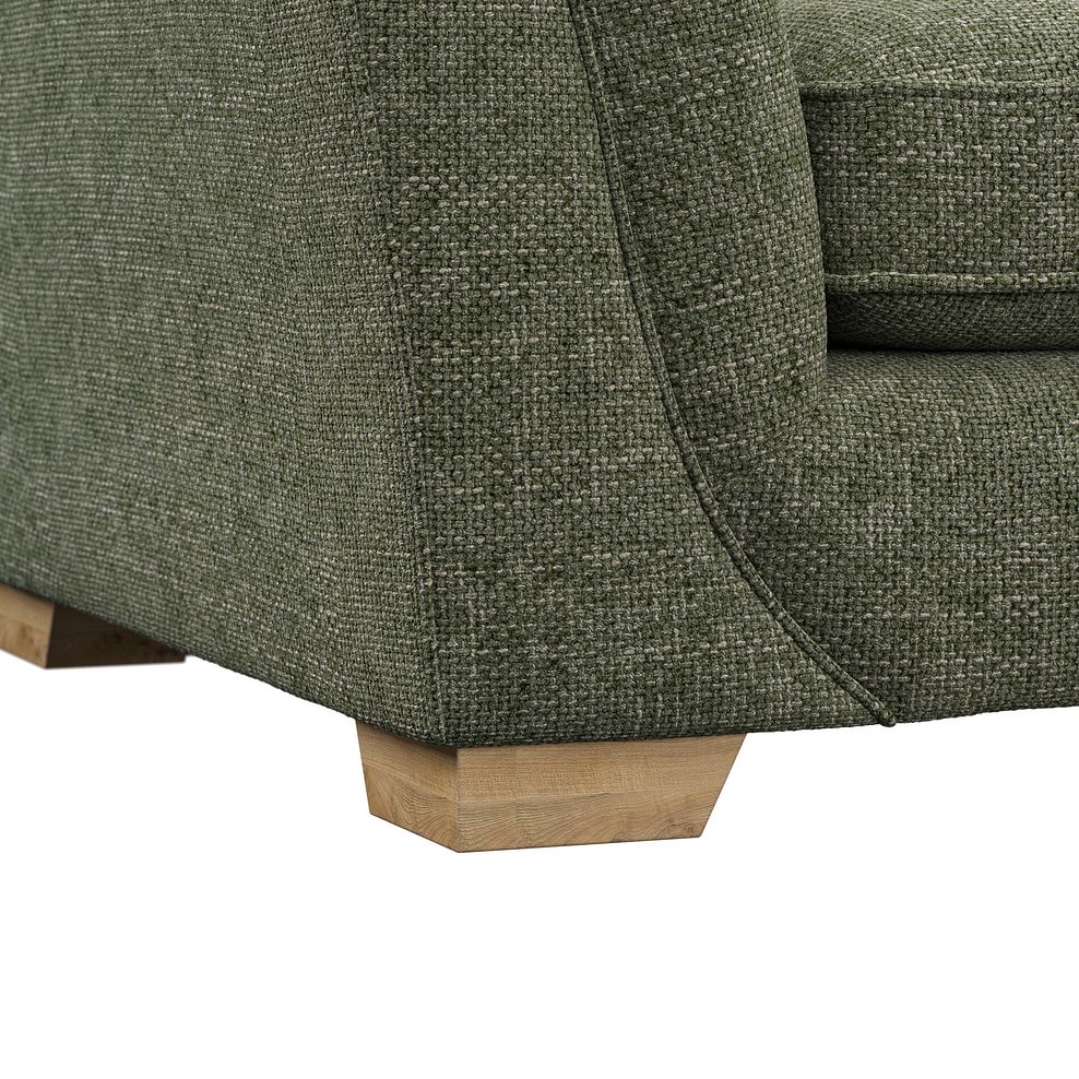 Milldale 4 Seater Pillow Back Sofa in Milo Olive Fabric with Earth Scatters 6