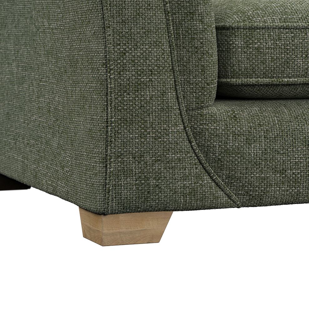 Milldale 4 Seater Pillow Back Sofa in Milo Olive Fabric with Earth Scatters 11