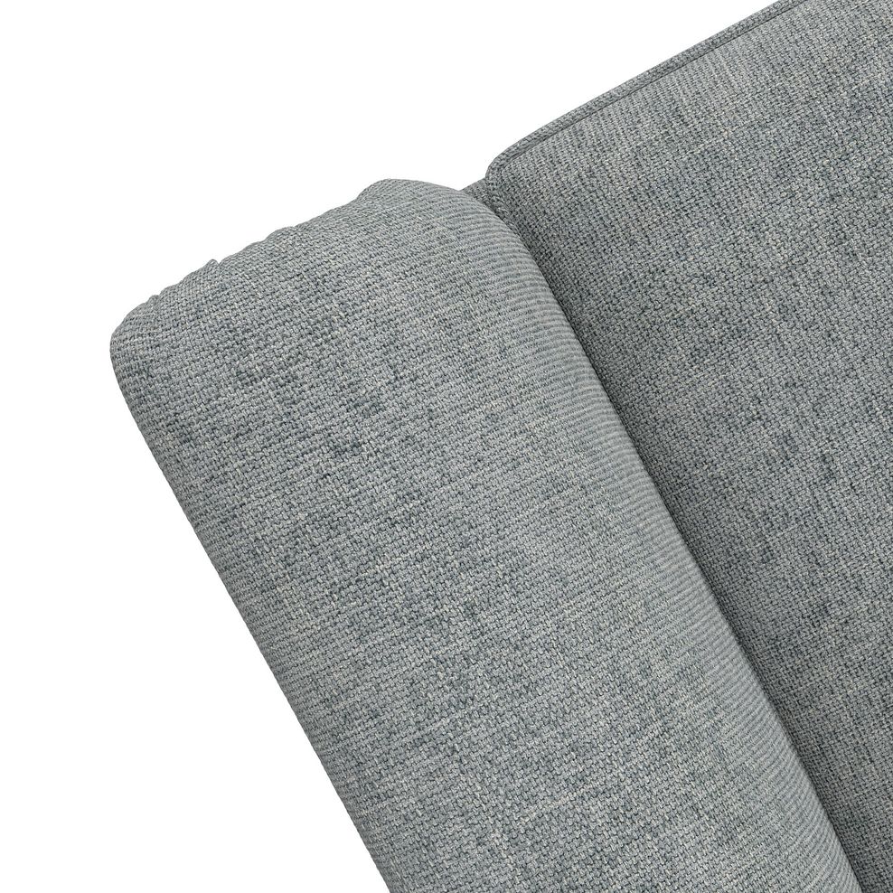 Milldale 4 Seater Pillow Back Sofa in Milo Pewter Fabric with Grey Scatters 10