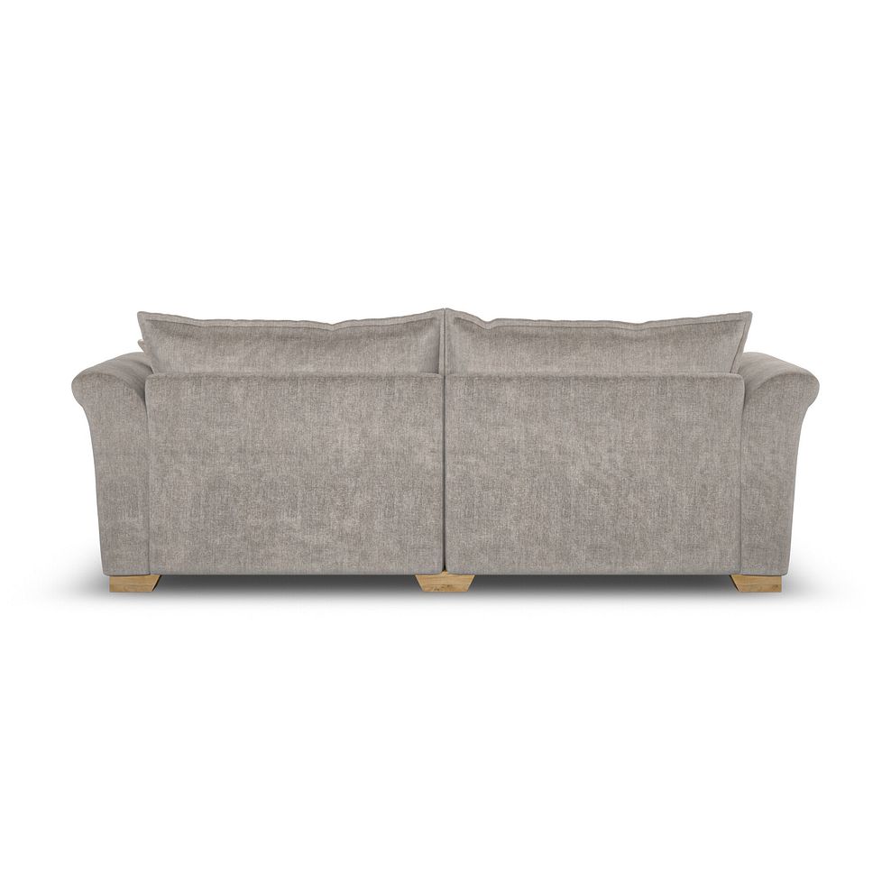 Milldale 4 Seater Sofa in Garda Acier Fabric with Linen Scatters 4