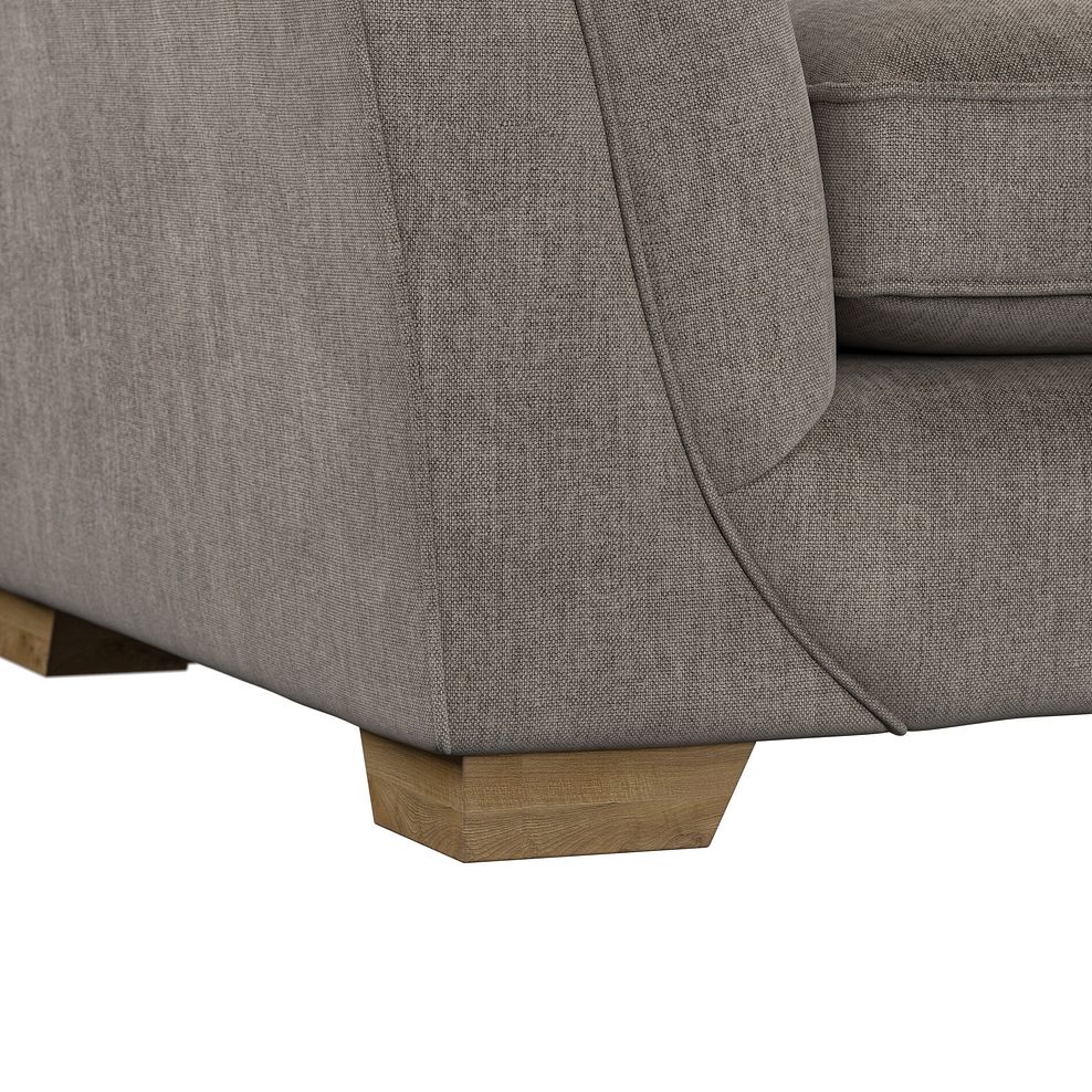 Milldale 4 Seater Sofa in Garda Acier Fabric with Linen Scatters 7