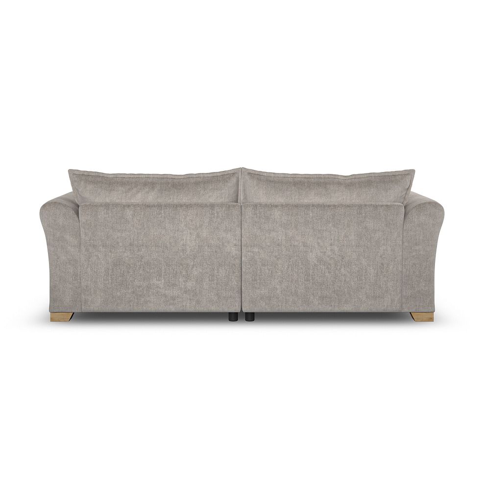 Milldale 4 Seater Sofa in Garda Acier Fabric with Linen Scatters 6