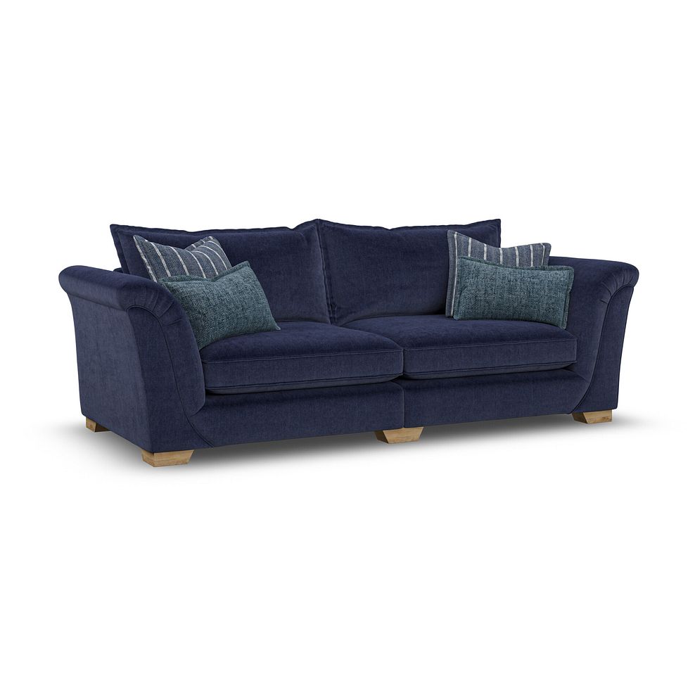 Milldale 4 Seater Sofa in Garda Atomic Fabric with Navy Scatters 1