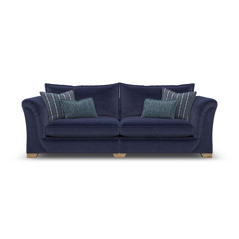 Milldale 4 Seater Sofa in Garda Atomic Fabric with Navy Scatters 4