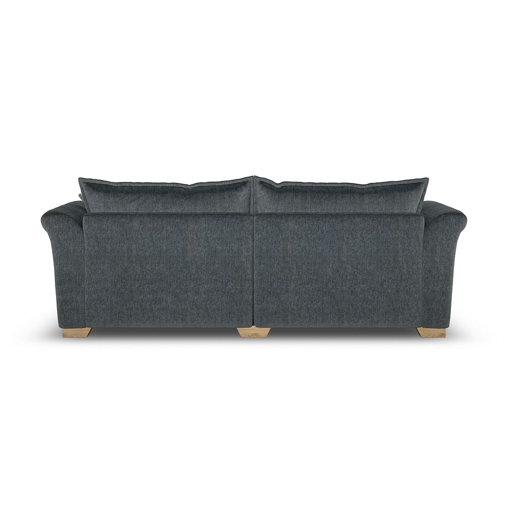 Milldale 4 Seater Sofa in Garda Carbon Fabric with Grey Scatters 4
