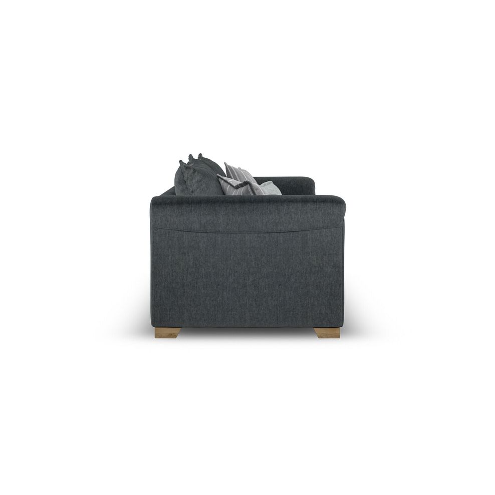 Milldale 4 Seater Sofa in Garda Carbon Fabric with Grey Scatters 7