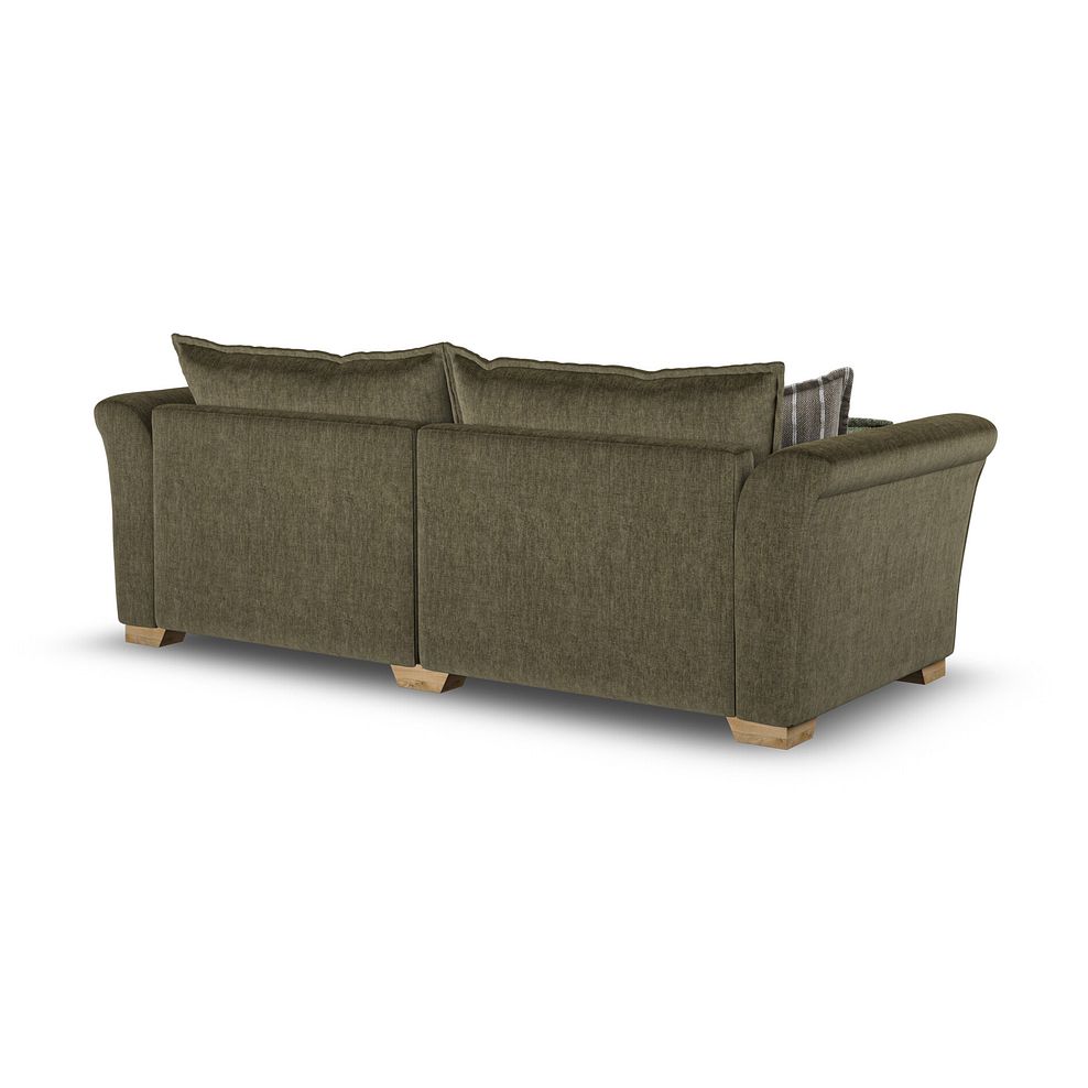 Milldale 4 Seater Sofa in Garda Seaweed Fabric with Earth Scatters 3