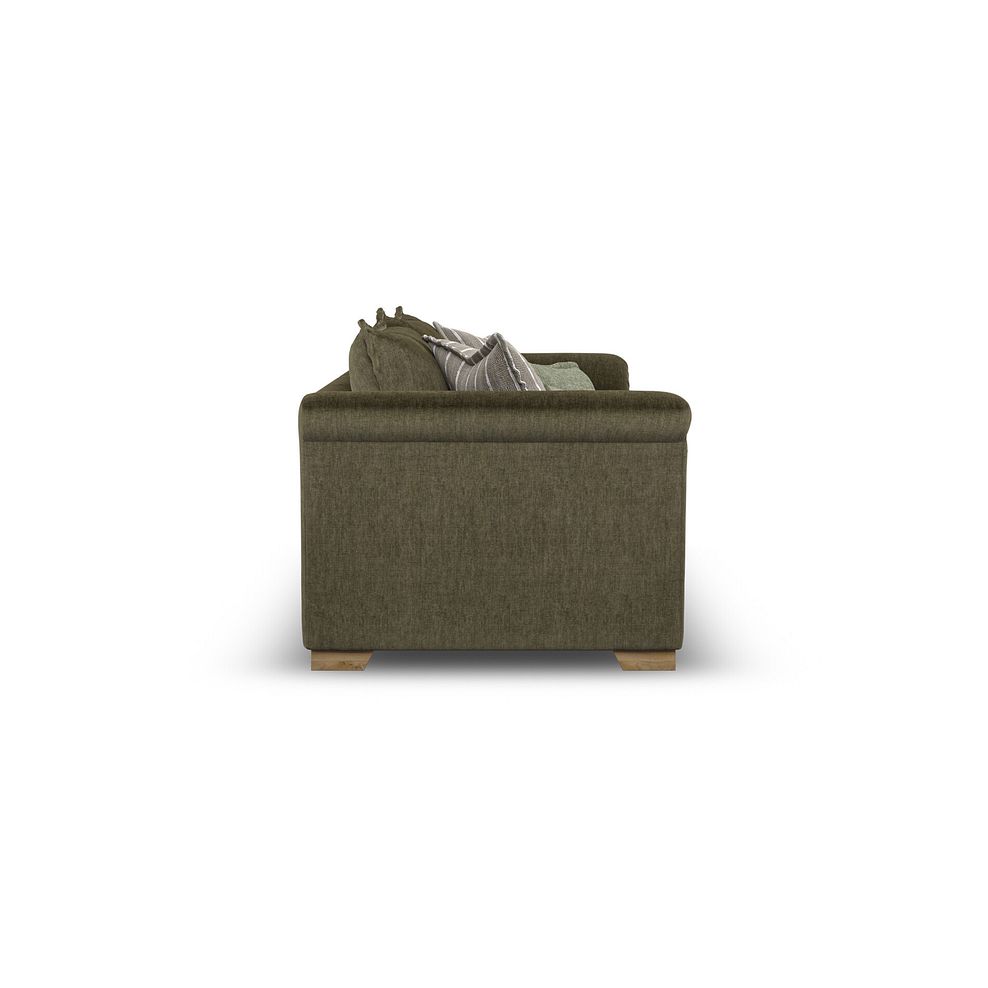 Milldale 4 Seater Sofa in Garda Seaweed Fabric with Earth Scatters 5