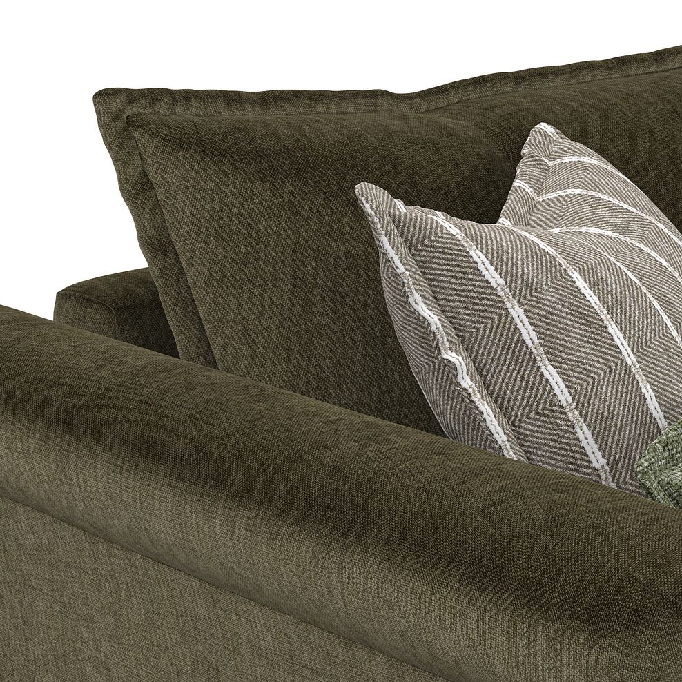 Milldale 4 Seater Sofa in Garda Seaweed Fabric with Earth Scatters 10