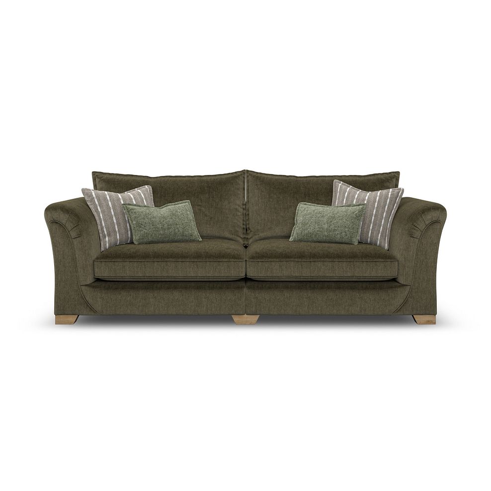 Milldale 4 Seater Sofa in Garda Seaweed Fabric with Earth Scatters 4