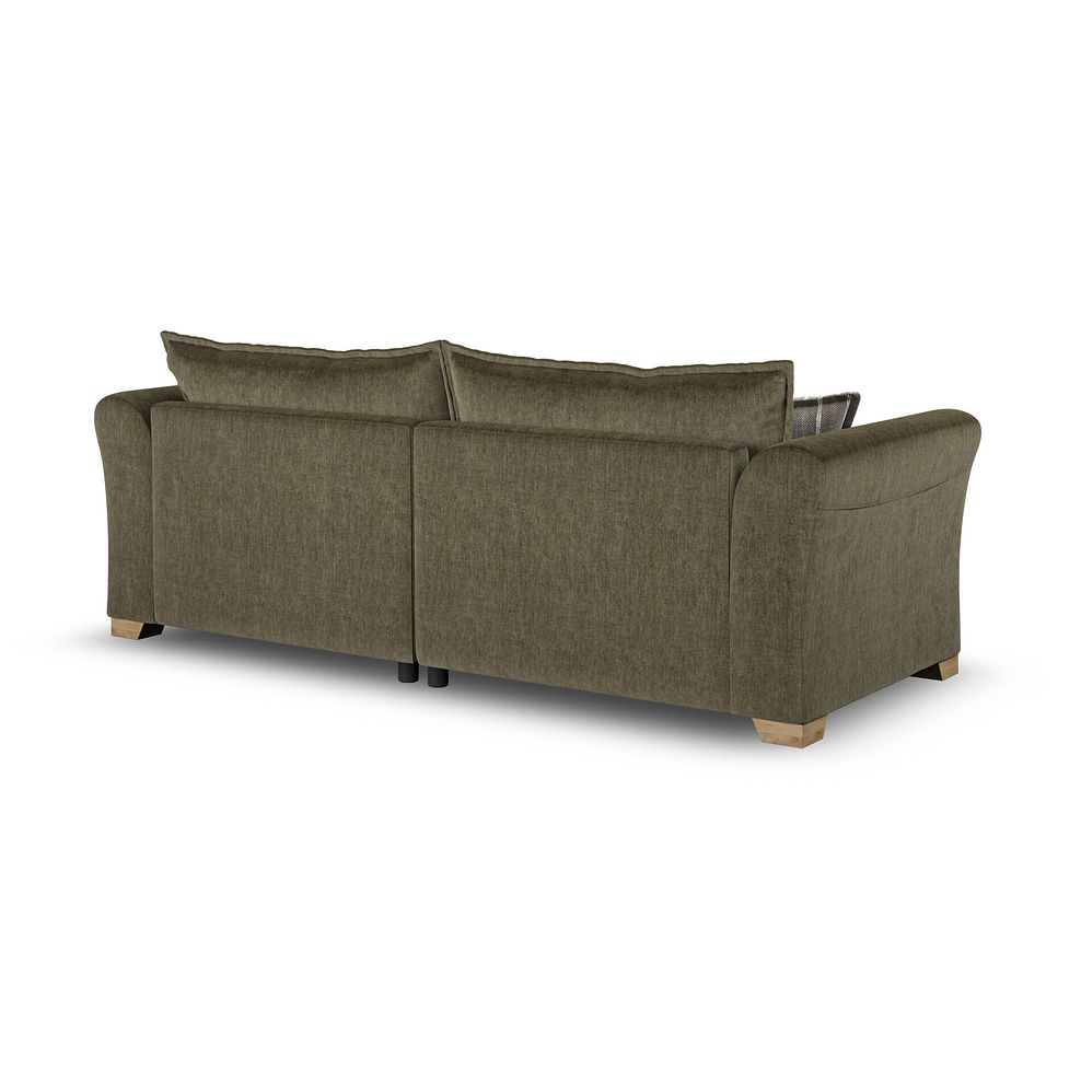 Milldale 4 Seater Sofa in Garda Seaweed Fabric with Earth Scatters 5