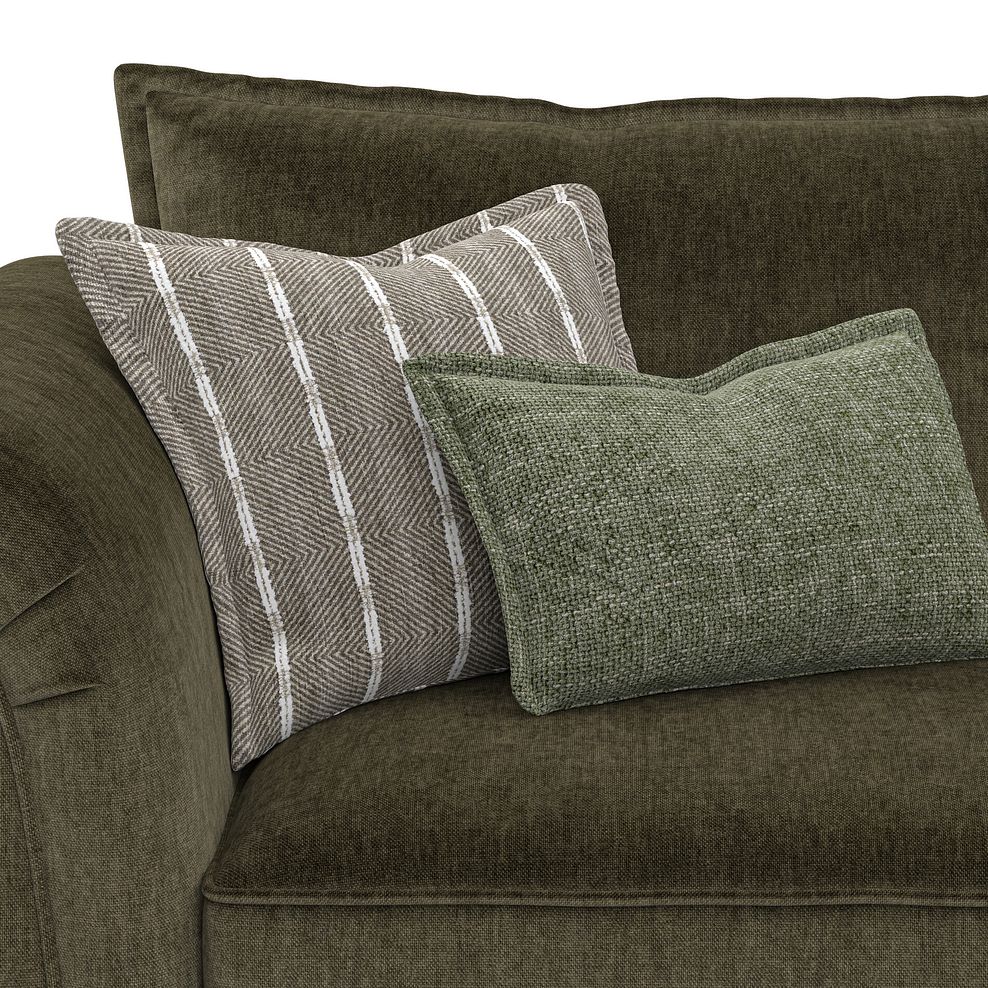 Milldale 4 Seater Sofa in Garda Seaweed Fabric with Earth Scatters 8