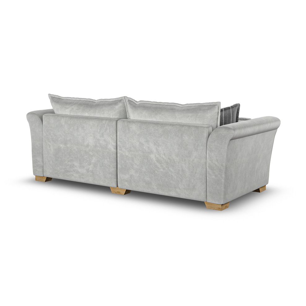 Milldale 4 Seater Sofa in Garda Showers Fabric with Grey Scatters 3
