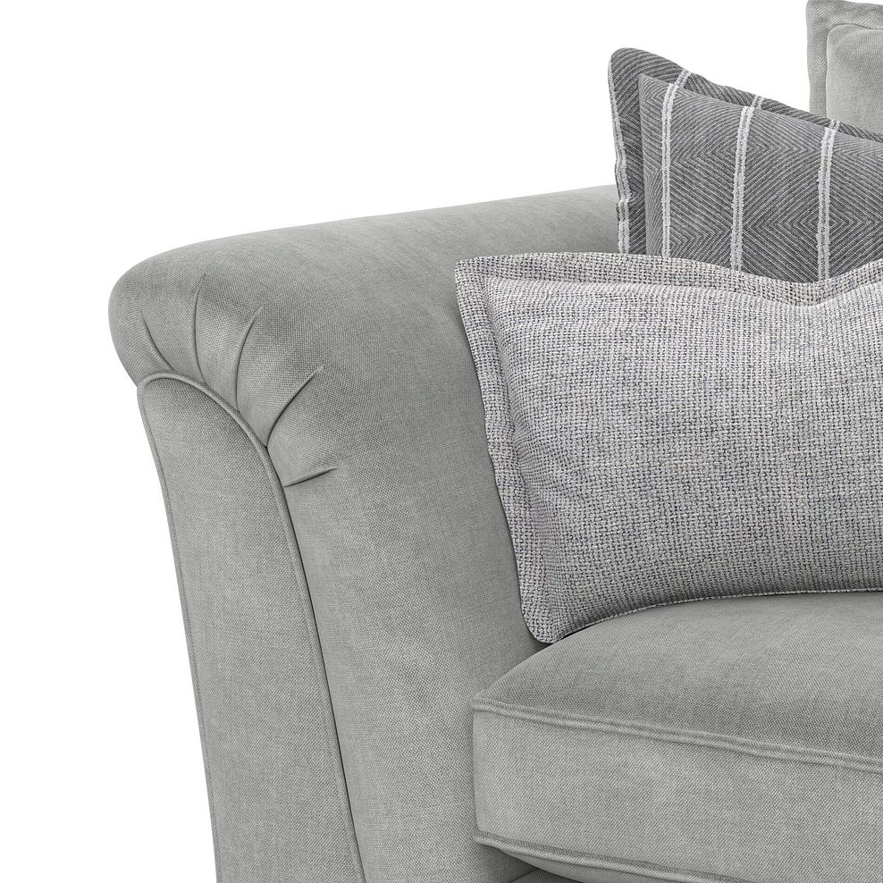 Milldale 4 Seater Sofa in Garda Showers Fabric with Grey Scatters 6