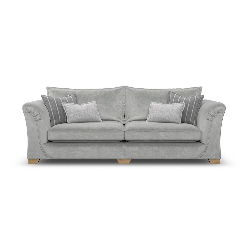 Milldale 4 Seater Sofa in Garda Showers Fabric with Grey Scatters 4