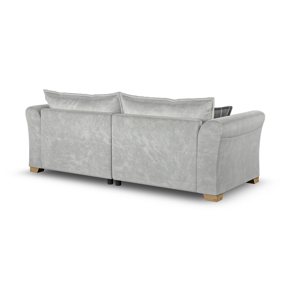 Milldale 4 Seater Sofa in Garda Showers Fabric with Grey Scatters 5