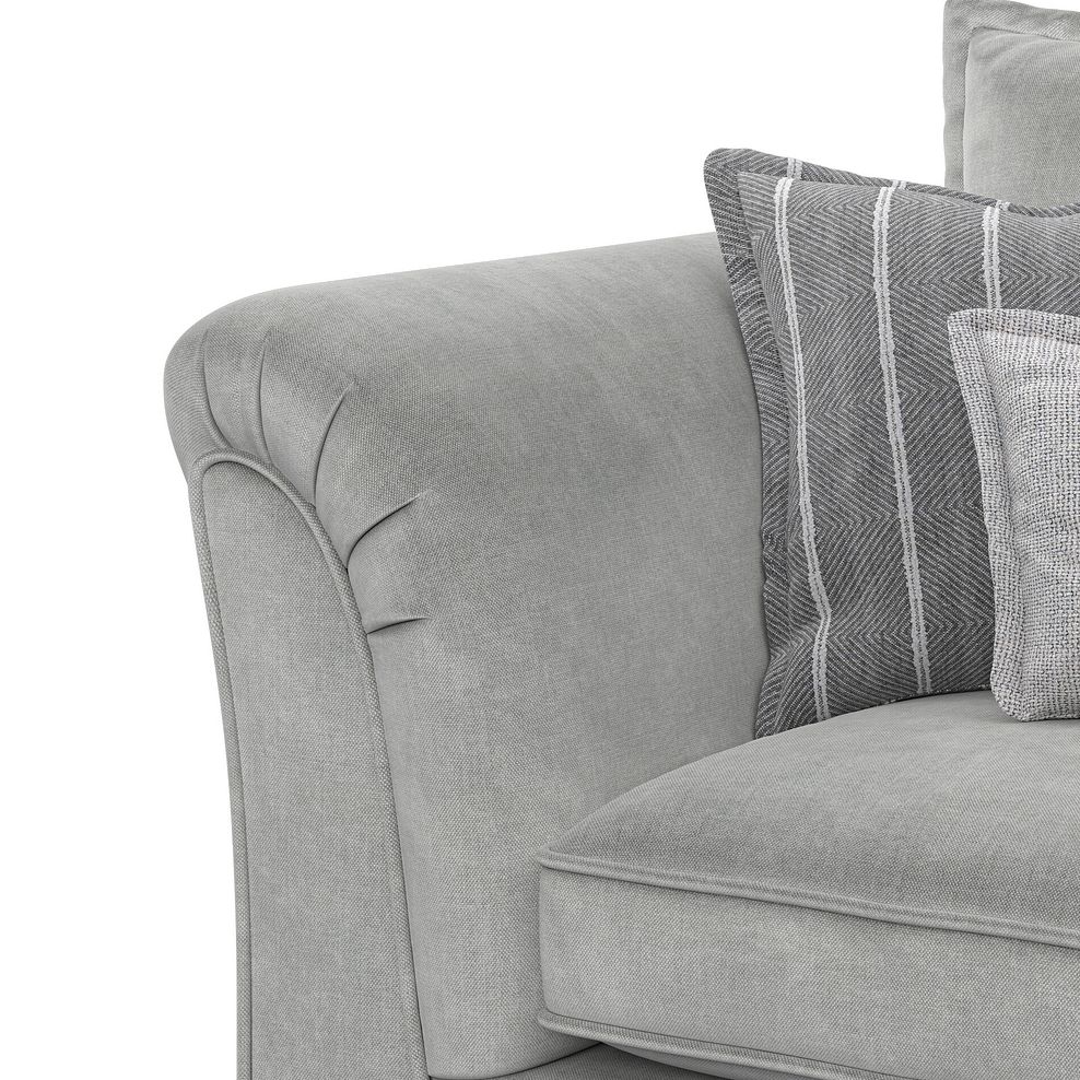 Milldale 4 Seater Sofa in Garda Showers Fabric with Grey Scatters 9