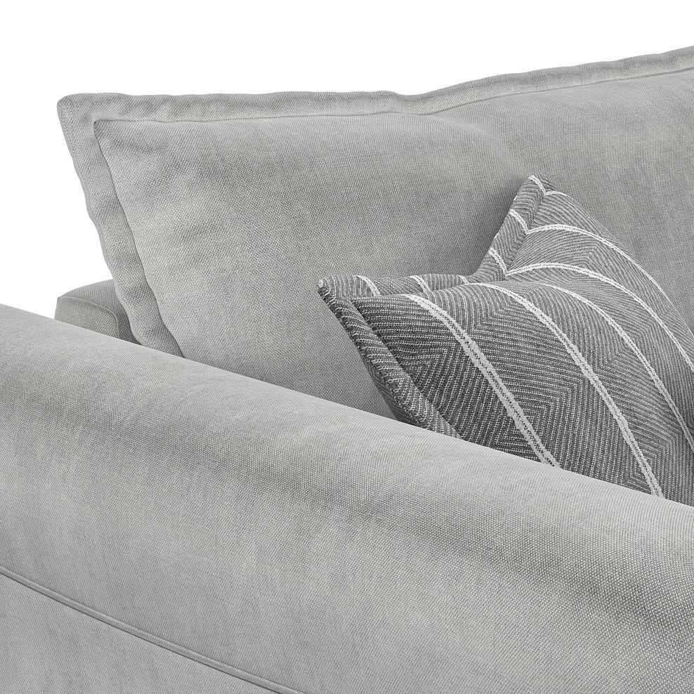 Milldale 4 Seater Sofa in Garda Showers Fabric with Grey Scatters 12
