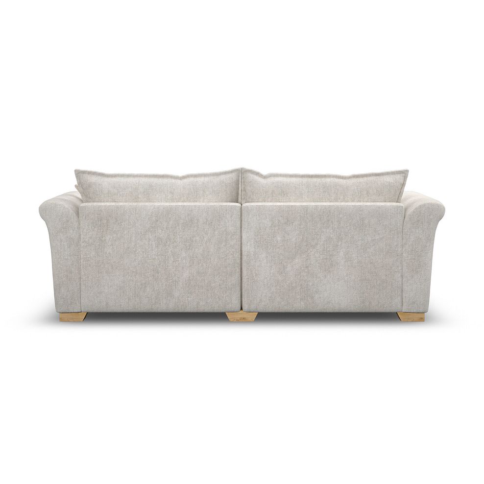 Milldale 4 Seater Sofa in  Milo Ivory Fabric with Linen Scatters 4