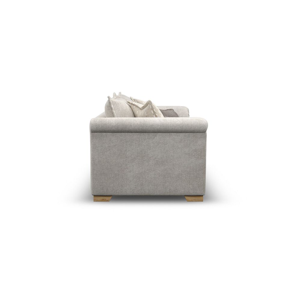 Milldale 4 Seater Sofa in  Milo Ivory Fabric with Linen Scatters 5