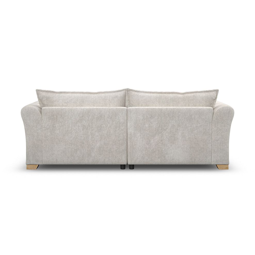 Milldale 4 Seater Sofa in  Milo Ivory Fabric with Linen Scatters 6