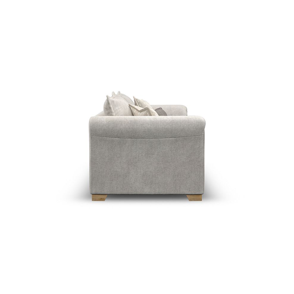 Milldale 4 Seater Sofa in  Milo Ivory Fabric with Linen Scatters 7
