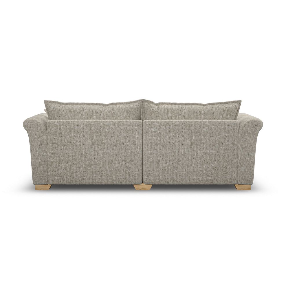 Milldale 4 Seater Sofa in Milo Mink Fabric with Linen Scatters 4