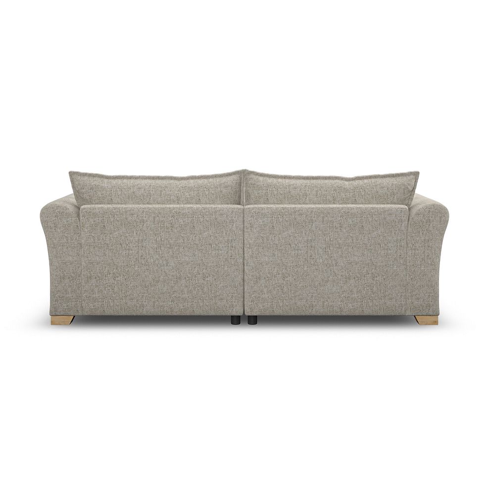 Milldale 4 Seater Sofa in Milo Mink Fabric with Linen Scatters 9