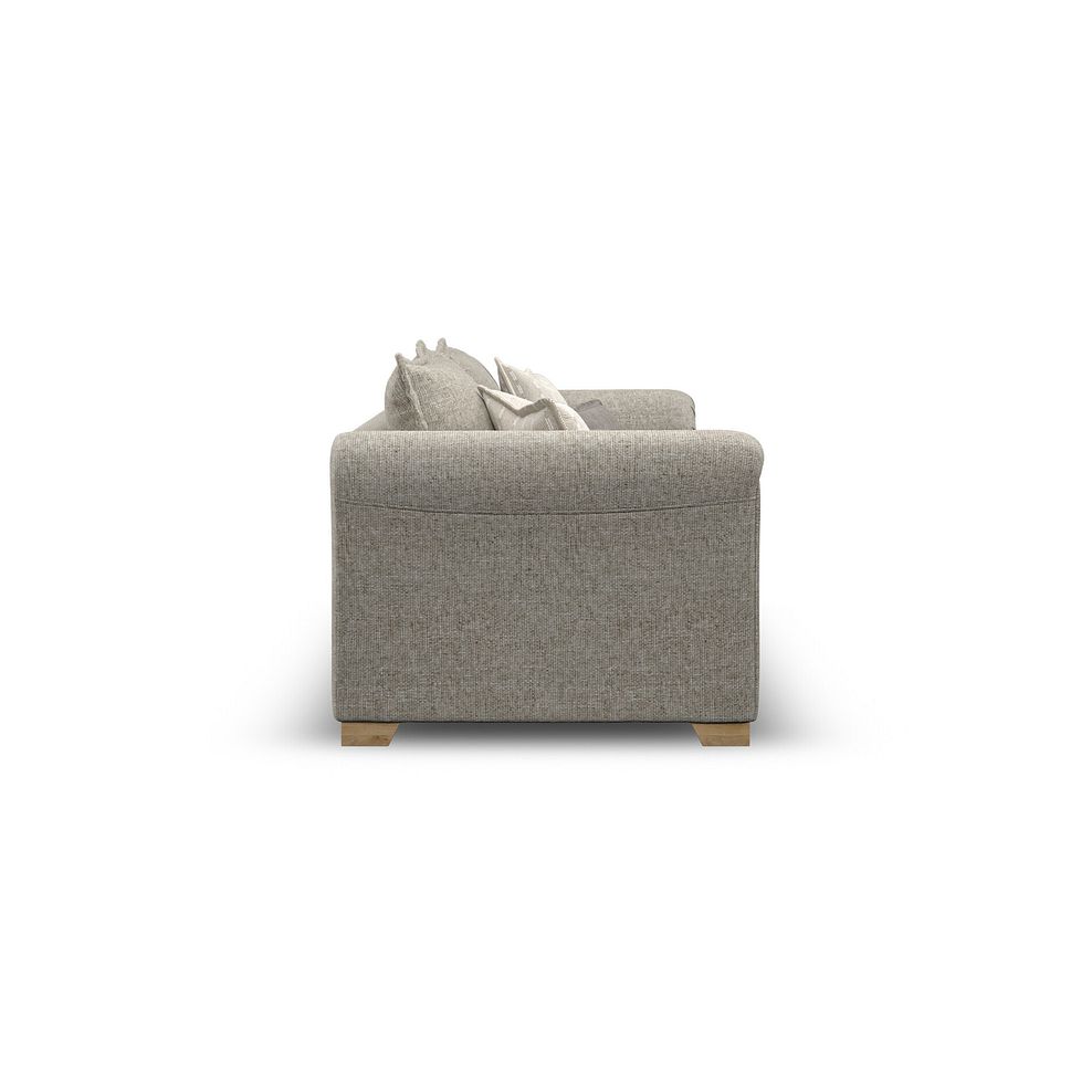 Milldale 4 Seater Sofa in Milo Mink Fabric with Linen Scatters 10