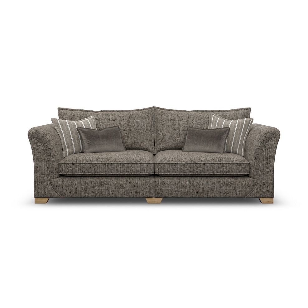 Milldale 4 Seater Sofa in  Milo Mocha Fabric with Earth Scatters 4