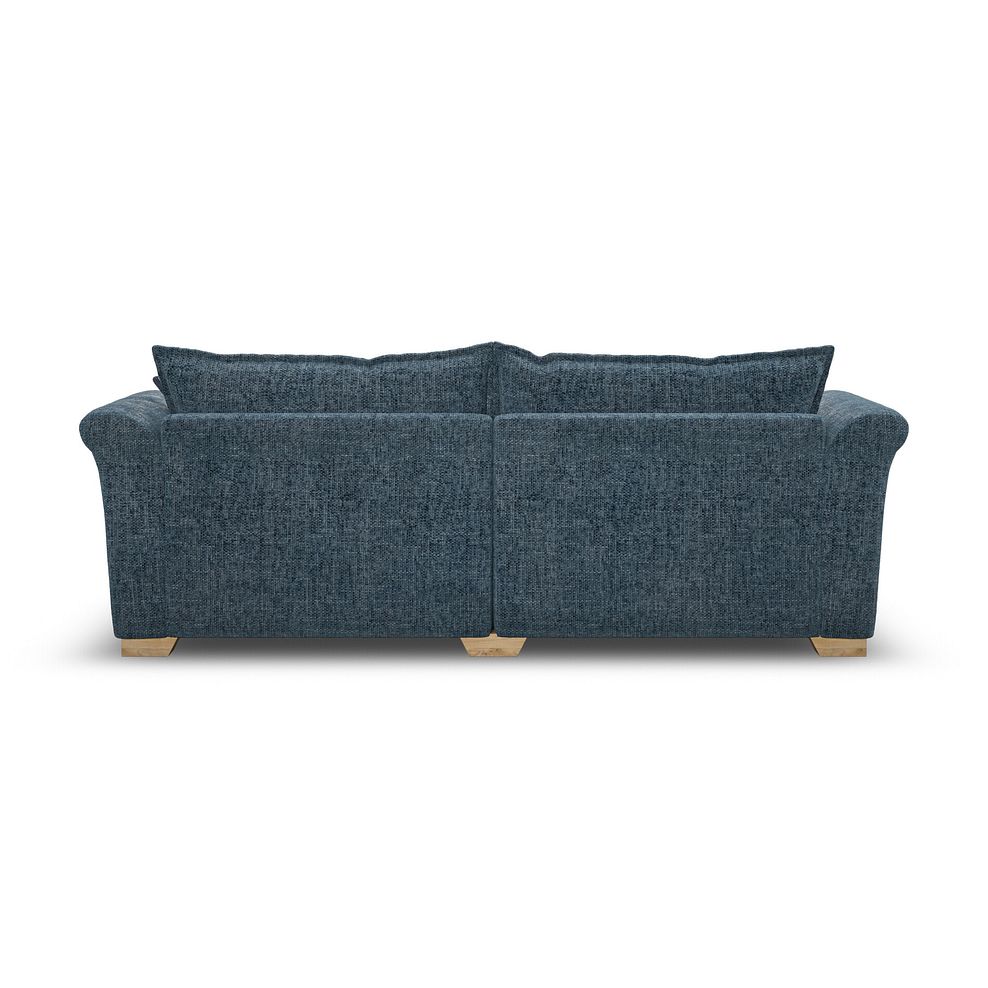 Milldale 4 Seater Sofa in  Milo Navy Fabric with Navy Scatters 4