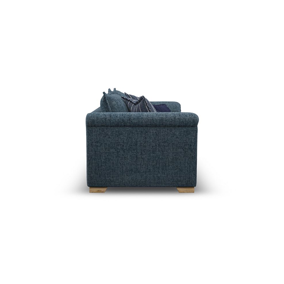Milldale 4 Seater Sofa in  Milo Navy Fabric with Navy Scatters 5