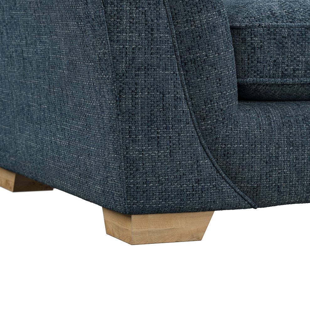 Milldale 4 Seater Sofa in  Milo Navy Fabric with Navy Scatters 7