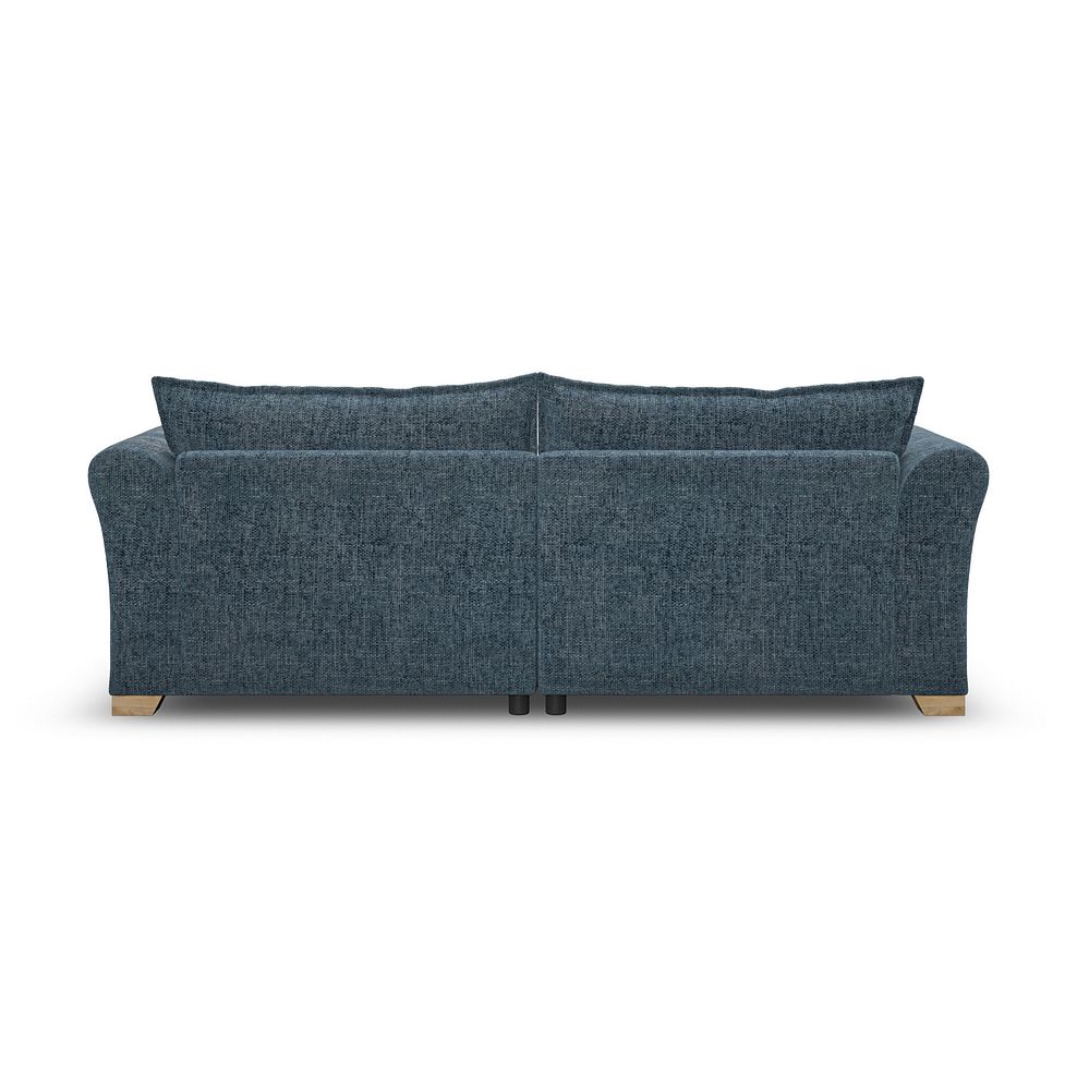 Milldale 4 Seater Sofa in  Milo Navy Fabric with Navy Scatters 6