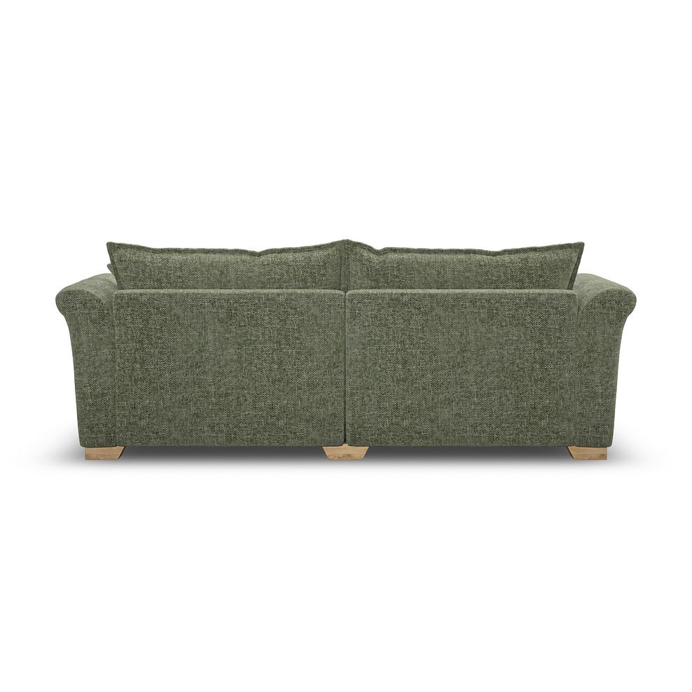 Milldale 4 Seater Sofa in Milo Olive Fabric with Earth Scatters 4