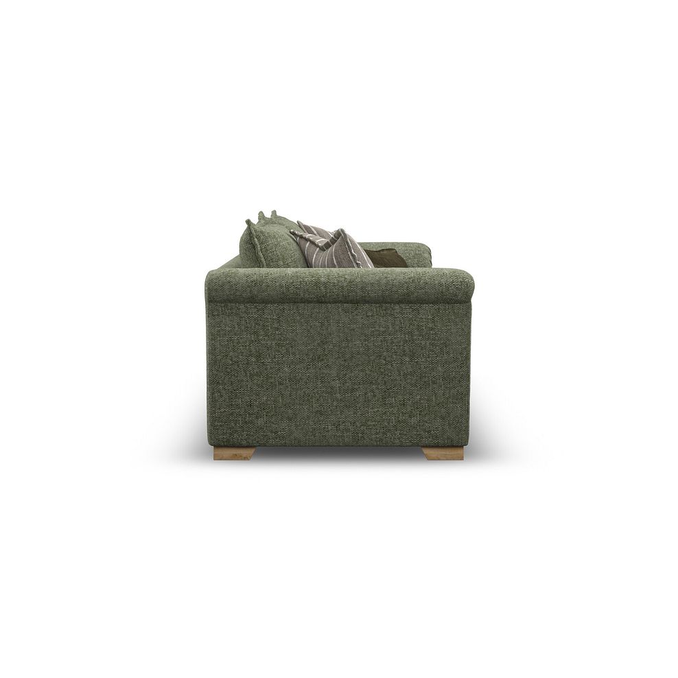 Milldale 4 Seater Sofa in Milo Olive Fabric with Earth Scatters 5