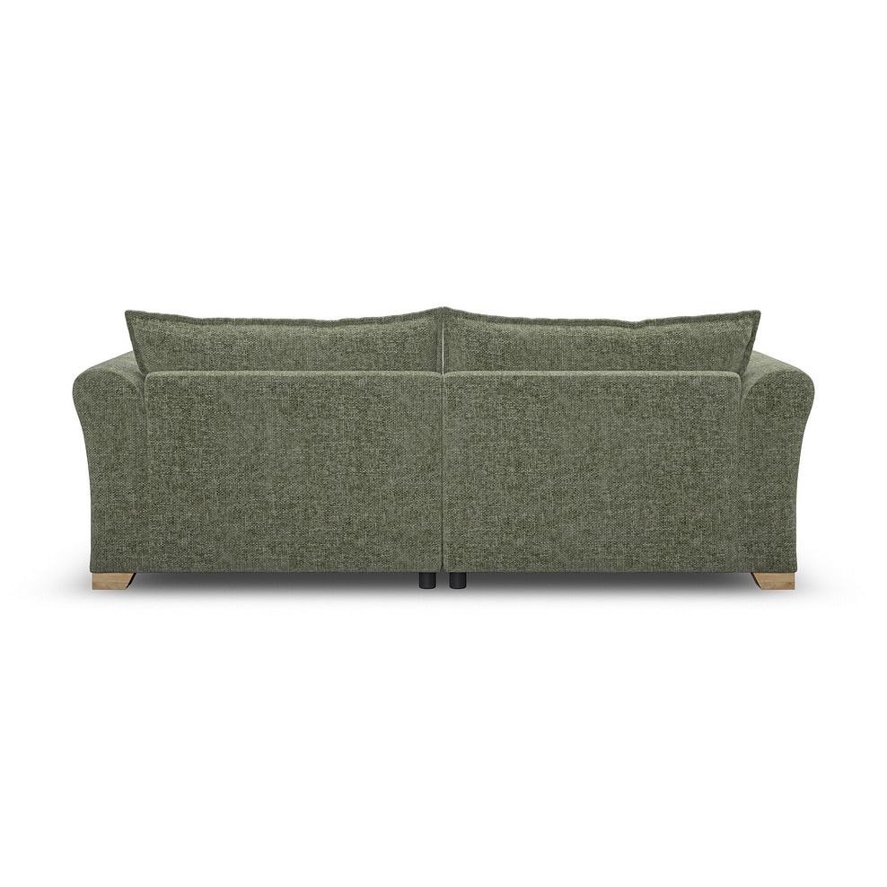 Milldale 4 Seater Sofa in Milo Olive Fabric with Earth Scatters 6