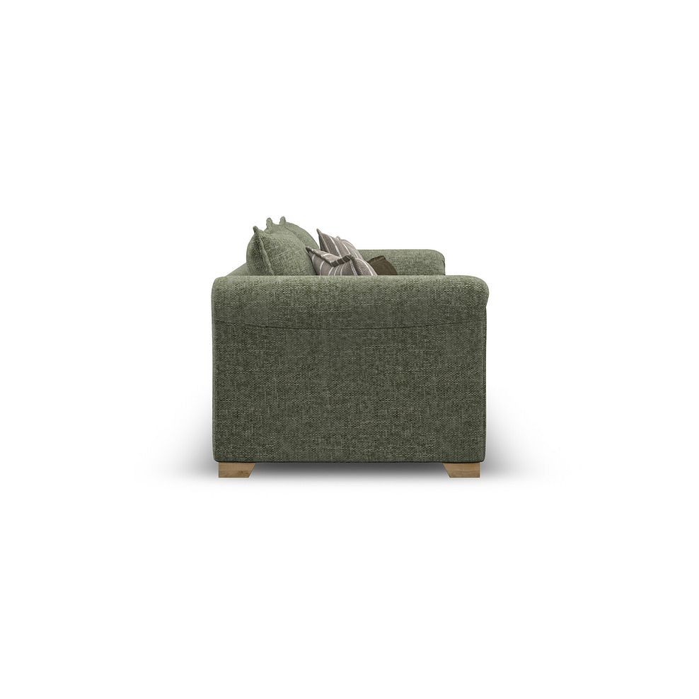Milldale 4 Seater Sofa in Milo Olive Fabric with Earth Scatters 7