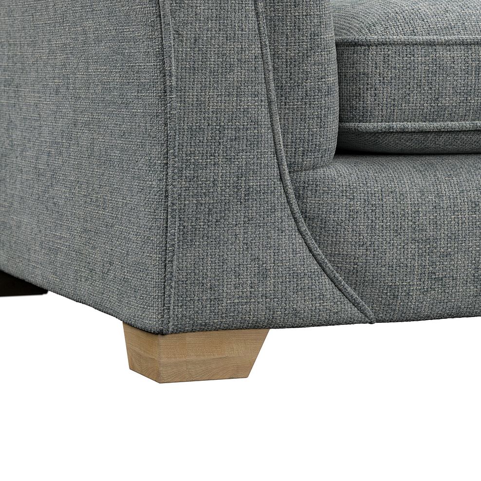 Milldale 4 Seater Sofa in Milo Pewter Fabric with Grey Scatters 11