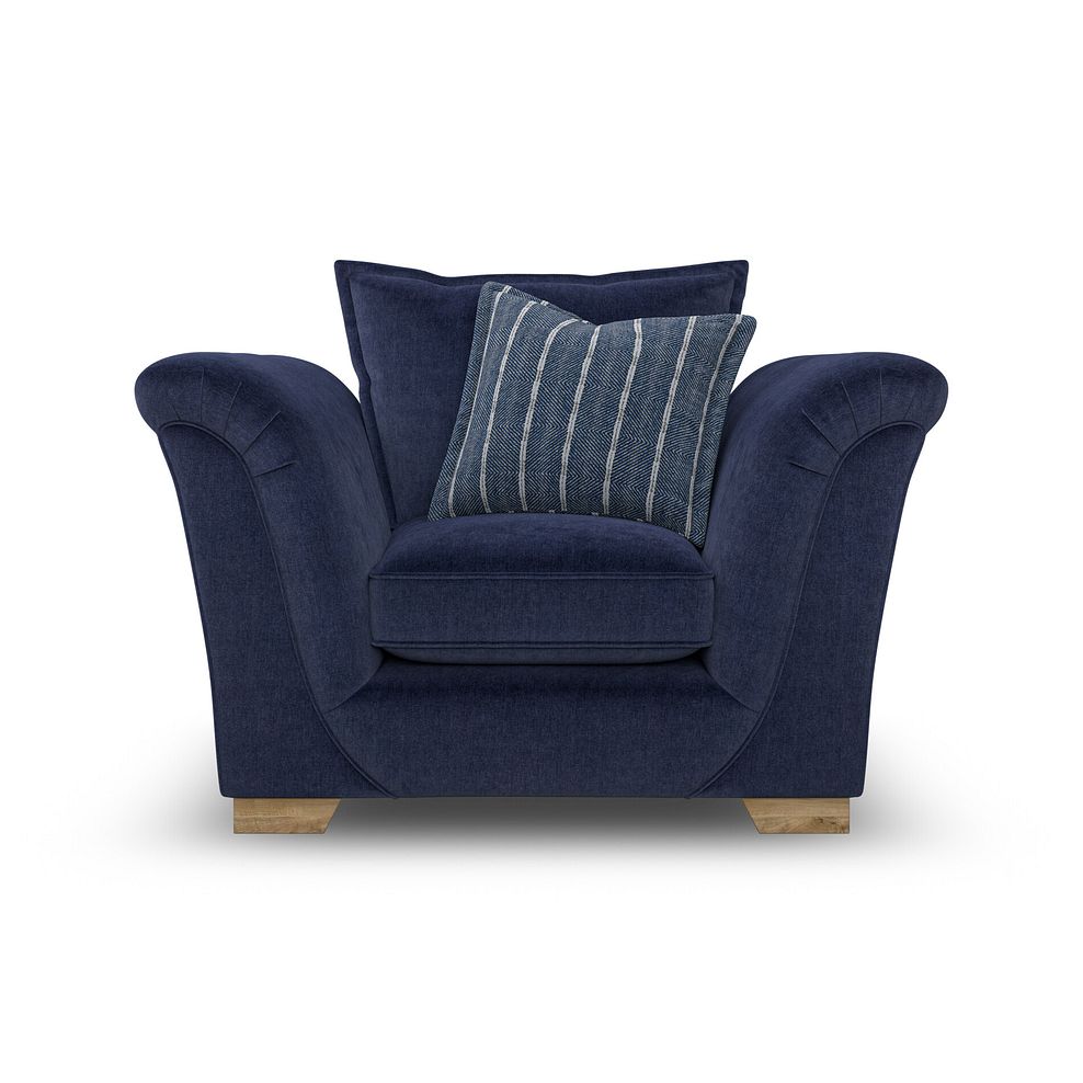 Milldale Armchair in Garda Atomic Fabric with Navy Scatters 2