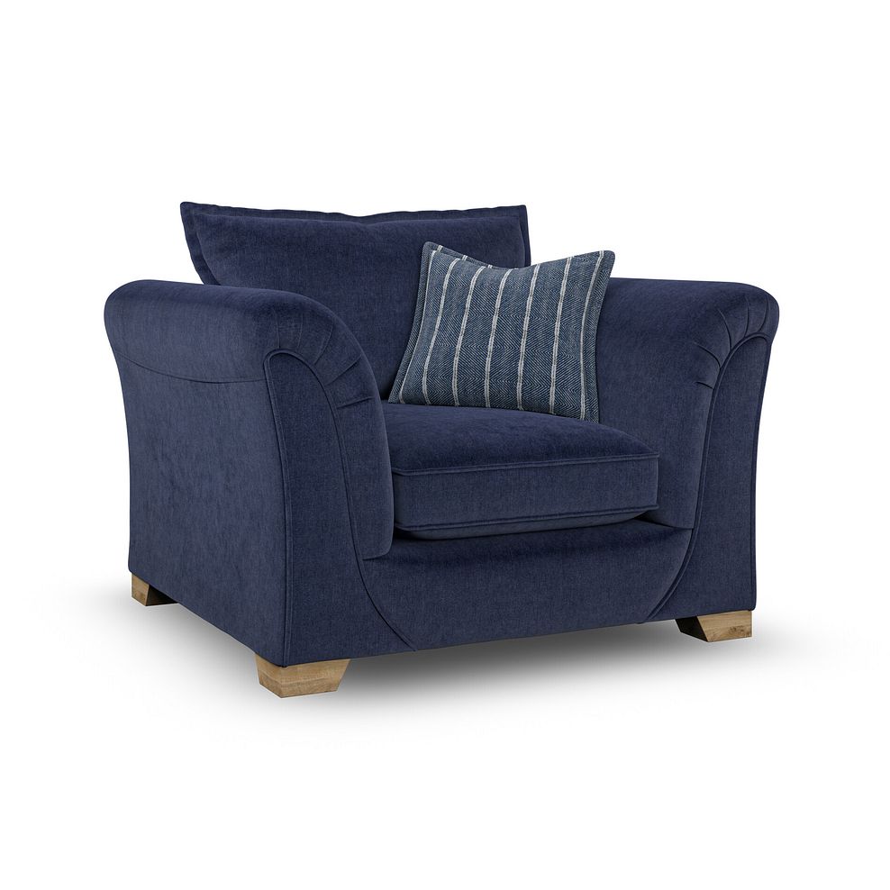 Milldale Armchair in Garda Atomic Fabric with Navy Scatters 3