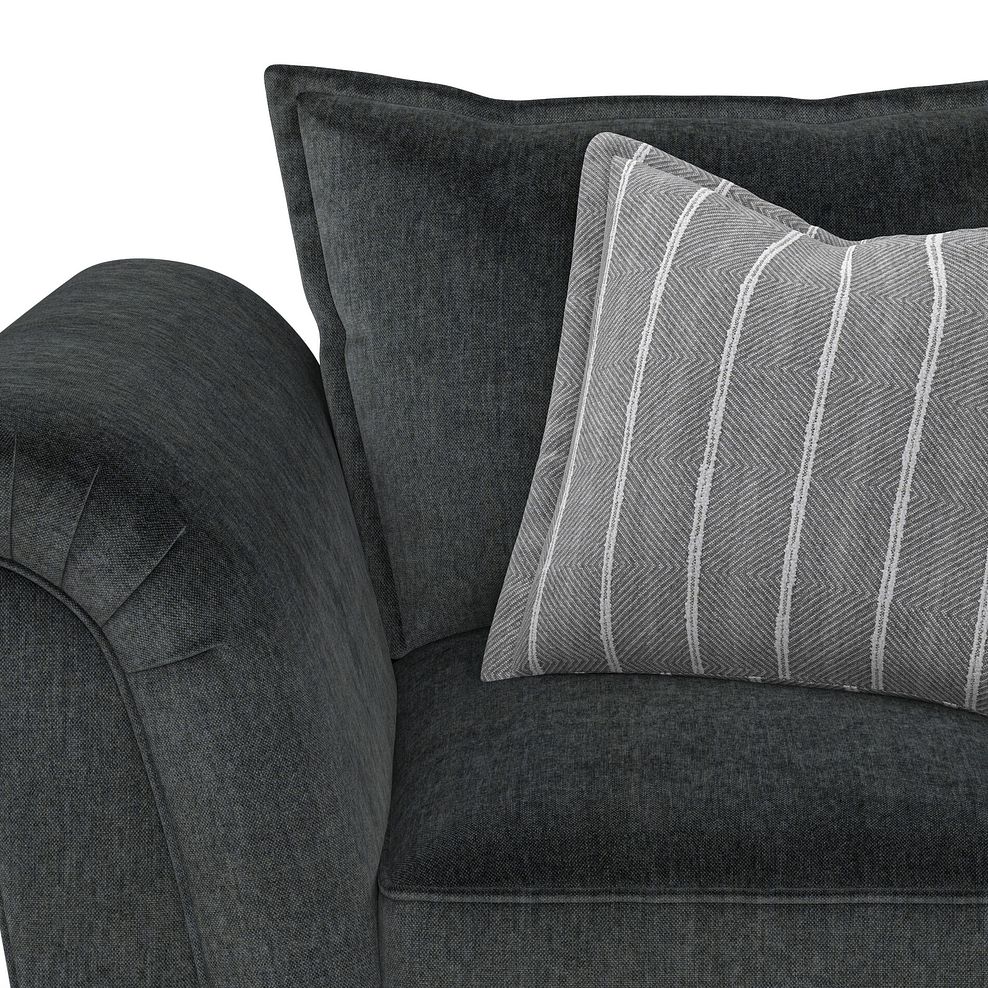 Milldale Armchair in Garda Carbon Fabric with Grey Scatters 7