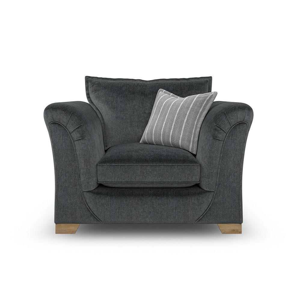 Milldale Armchair in Garda Carbon Fabric with Grey Scatters 4